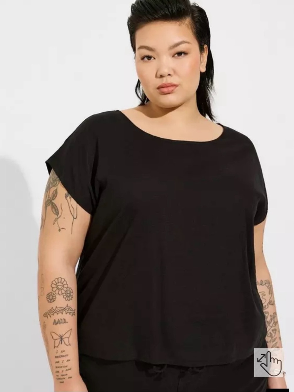 Classic Black Women's Tee - Soft Short Sleeve Top